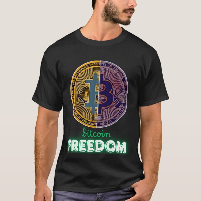 T-Shirt Bitcoin est la liberté (Devant)