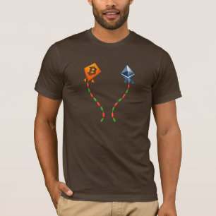T-shirt Bitcoin & Ethereum Cerfs-Volants Trader Crypto Hau