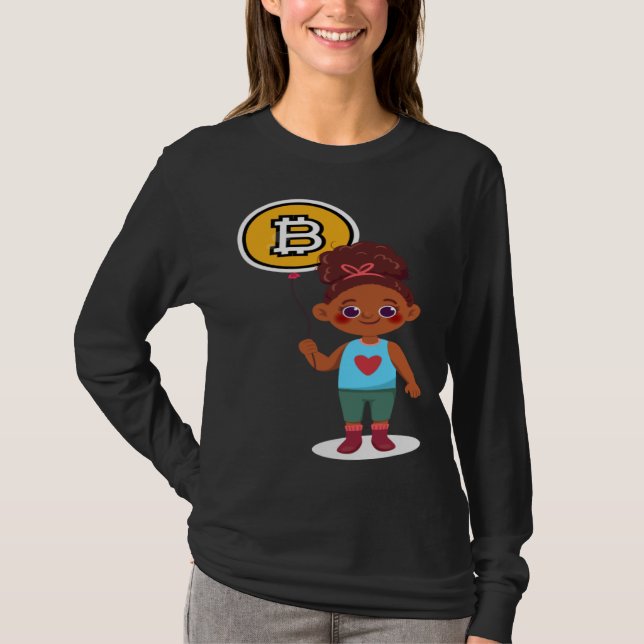 T-shirt Bitcoin Girl Choice Of Investment Bitcoin Cryptocu (Devant)