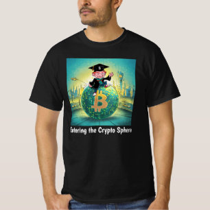 T-shirt Bitcoin Graduation Noir
