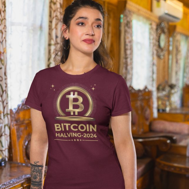 T-shirt BITCOIN HALVING 2024 Crypto Devise numérique (Créateur téléchargé)