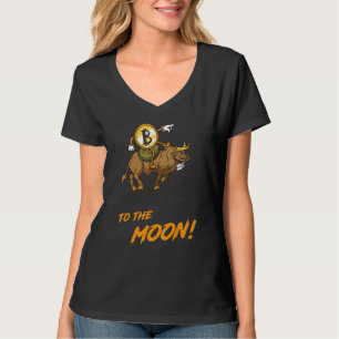 T-shirt Bitcoin Hodl À La Lune Btc Bull Crypto Hodler