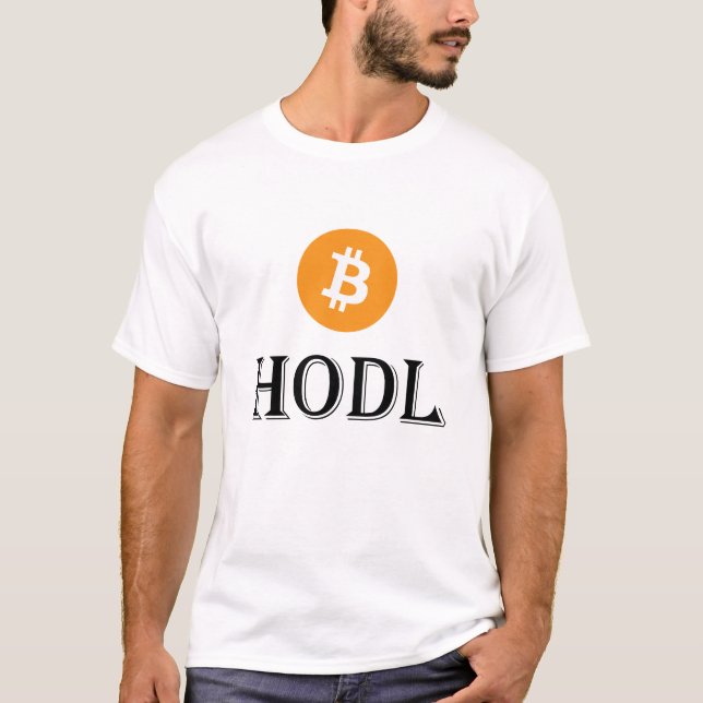 T-shirt Bitcoin HODL Fuzzy Express® (Devant)