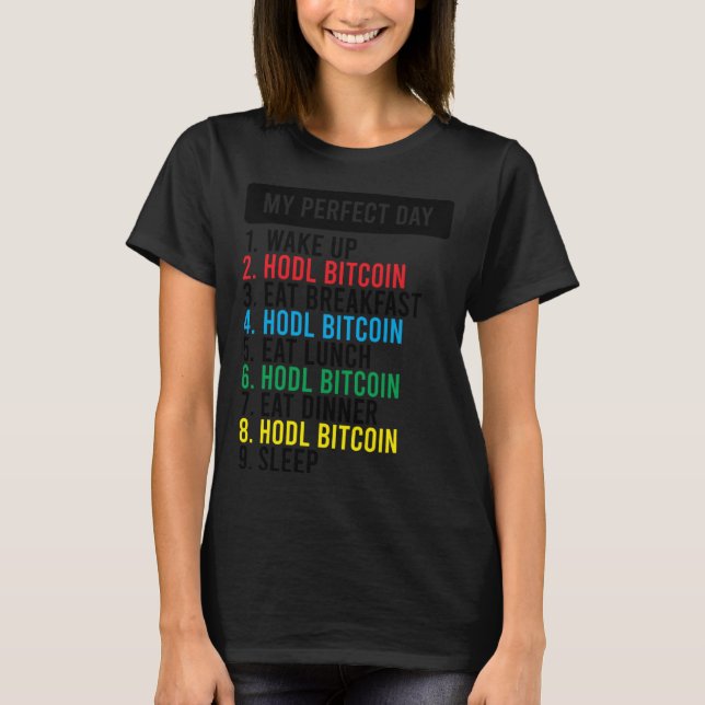 T-shirt Bitcoin HODL Mème BTC Idée pour un Bitcoiner (Devant)