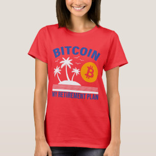 T-shirt Bitcoin Ma Retraite, Île Vibes Tropicale