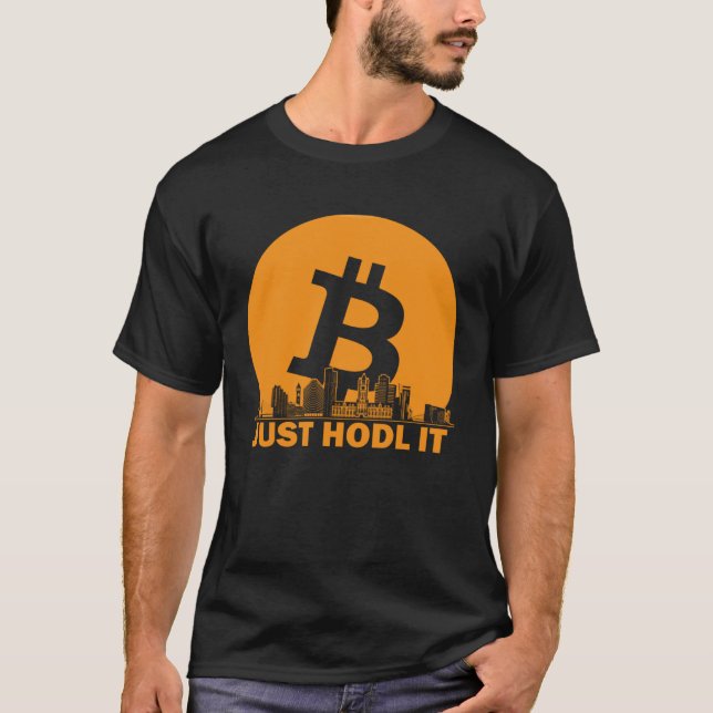 T-shirt Bitcoin Manchester Skyline Manchester Bitcoin Max (Devant)