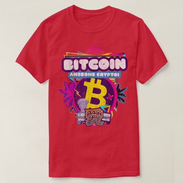 T-shirt Bitcoin Millionnaires Awesome CryptoCurrency HODL  (Design devant)