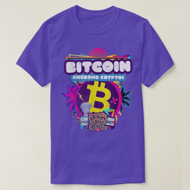 T-shirt Bitcoin Millionnaires Awesome CryptoCurrency HODL  (Design devant)