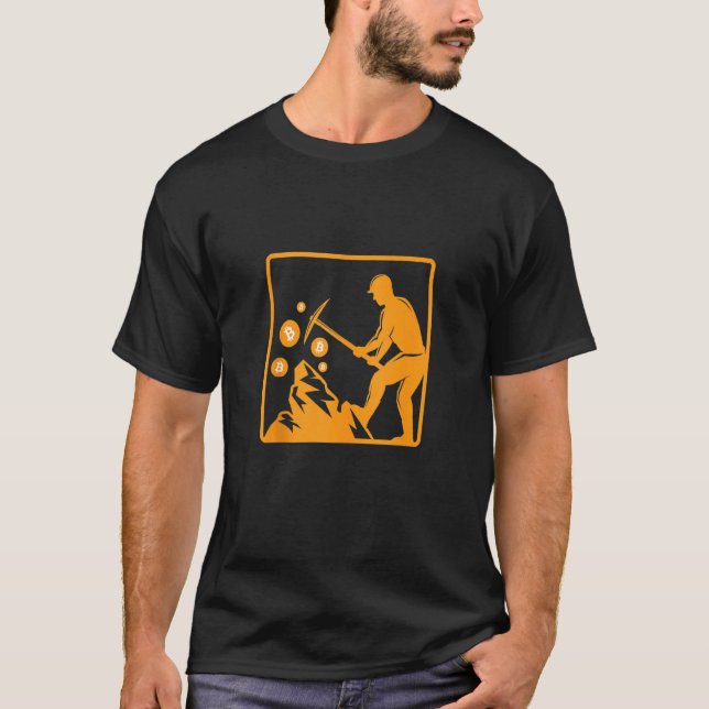 T-shirt Bitcoin Miner Btc Miner Cryptomonnaie Digital Mo (Devant)