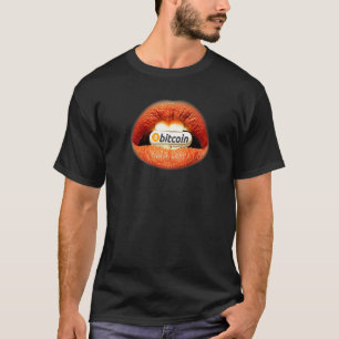 T-shirt Bitcoin Orange Pill Lèvres Monnaie Crypto Investi