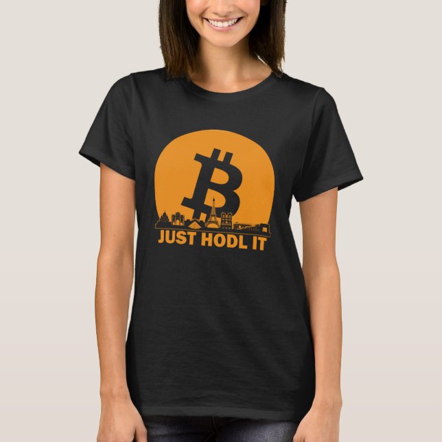 T-shirt Bitcoin Paris Skyline  Paris Bitcoin Maximalist (Devant)