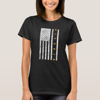 T-shirt Bitcoin Patriotisme Drapeau Américain Patriotique