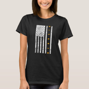T-shirt Bitcoin Patriotisme patriotique drapeau américain 