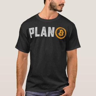 T-shirt Bitcoin Plan B HODL BTC Crypto Currency Traders Bl