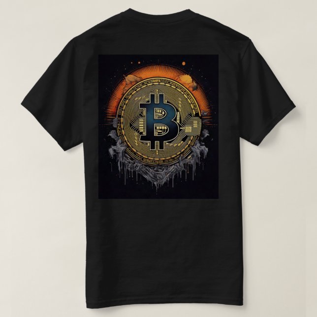 T-shirt BITCOIN pour amateur de cryptomonnaies (Design dos)
