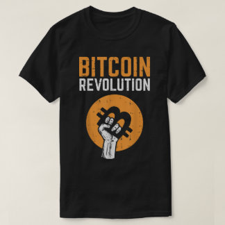 T-shirt Bitcoin Revolution Crypto Design