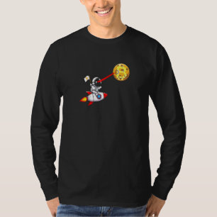 T-shirt Bitcoin Rocket vaisseau spatial Astronaut Lune Cry