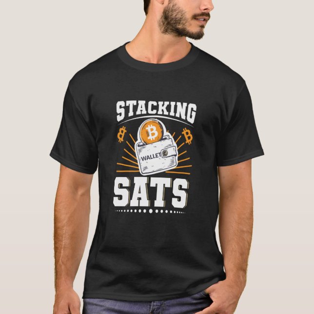 T-shirt Bitcoin Sats empilés (Devant)