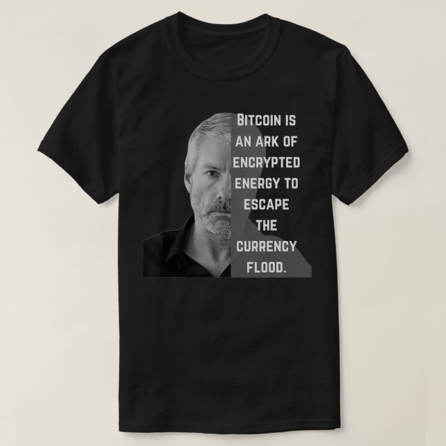 T-shirt Bitcoin T, Cadeaux Crypto, Michael Saylor Bitcoin  (Design devant)
