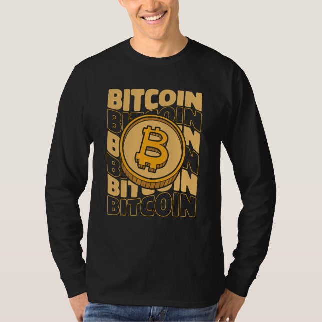 T-shirt Bitcoin Texte Blockchains Crypto Monnaie Cryptogra (Devant)