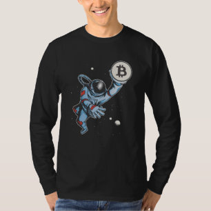 T-shirt Bitcoin to the moon Astronaut