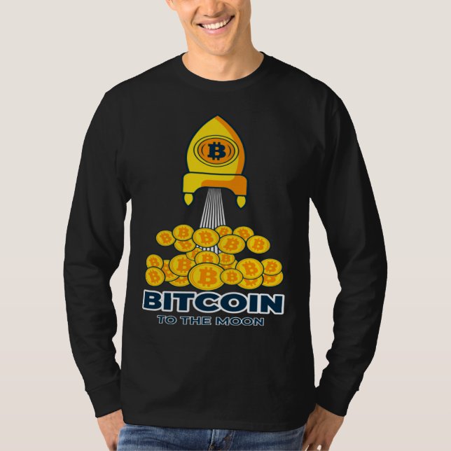 T-shirt Bitcoin To the Moon & Back Bitcoin Cryptocurrency  (Devant)