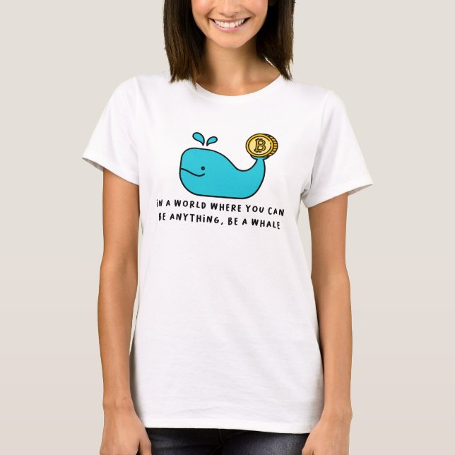 T-shirt Bitcoin Whale Crypto Investisseur & BTC Trading De (Devant)