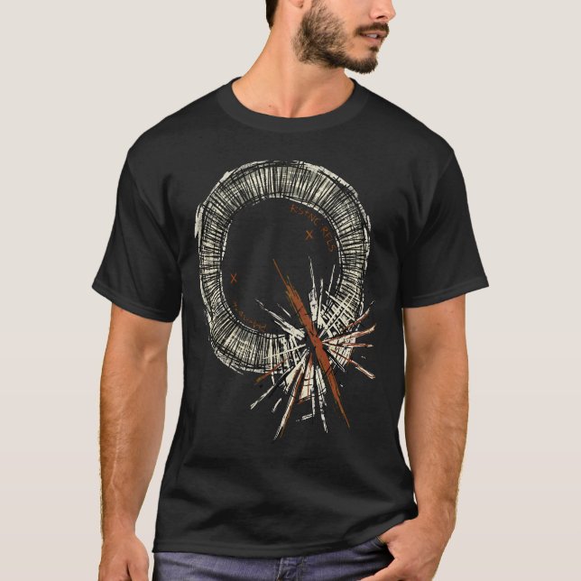 T-shirt Bite Back Spiked Distressed Ring Graphique (Devant)