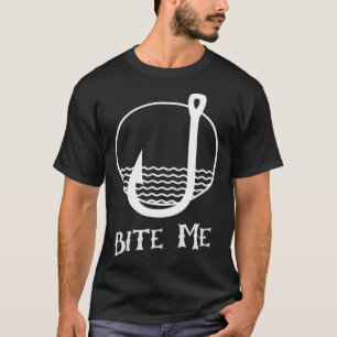 T-shirt Bite Me Hommes Femmes Pêche Performance Graphique