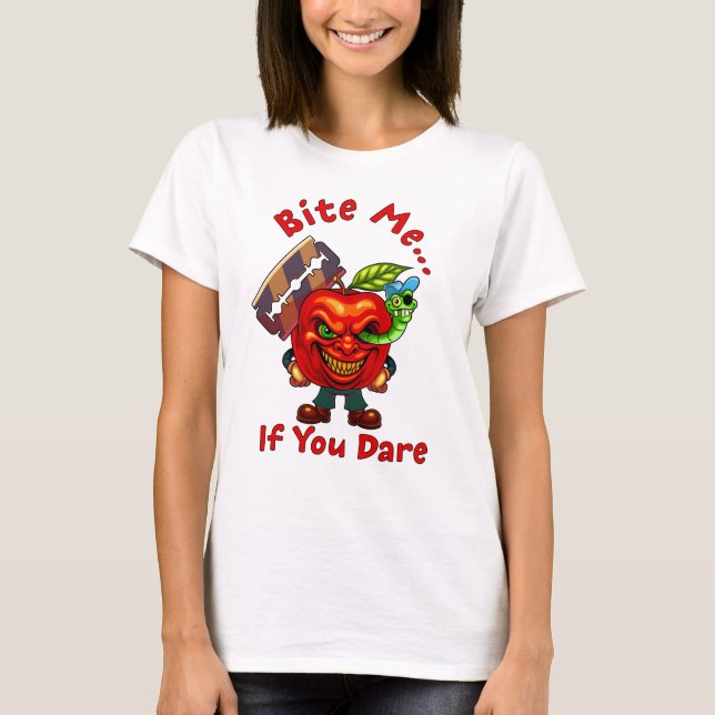 T-shirt Bite Me… If You Dare (Devant)