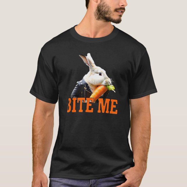 T-shirt Bite Me Rabbit (Devant)