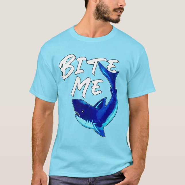T-shirt Bite Me - Requin (Devant)