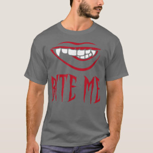T-shirt Bite Me Vampire Teeth Costume pour Halloween