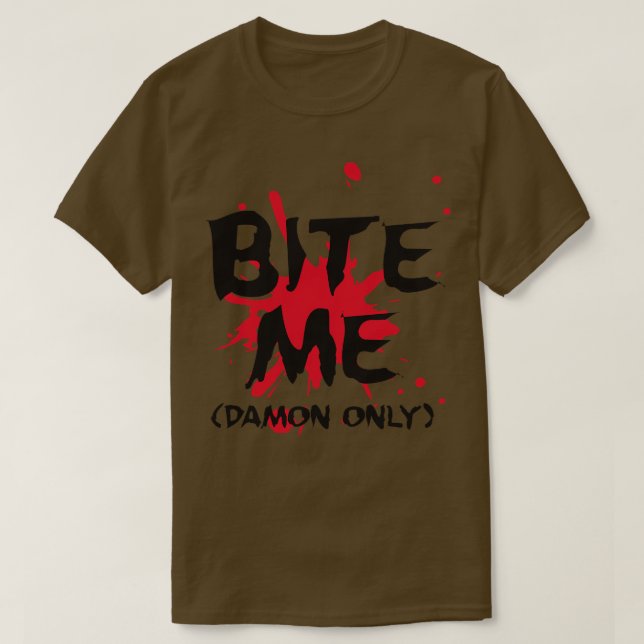 T-shirt Bite-moi Damon (Design devant)