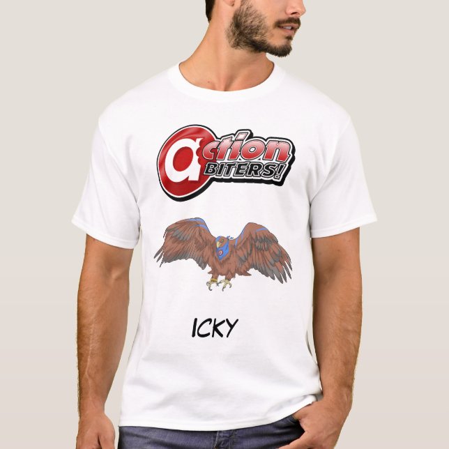 T-shirt Biters d'action ! Tee - Icky the Bird (Devant)