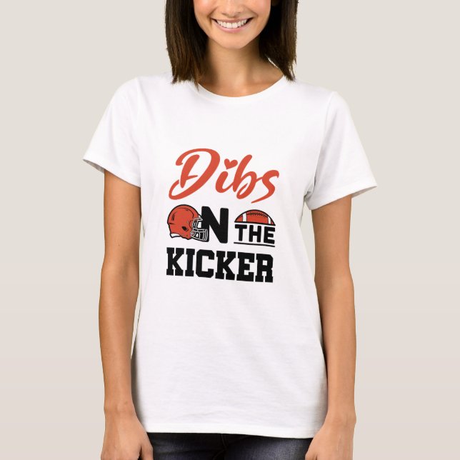 T-shirt Bites sur la petite amie de Kicker Football (Devant)