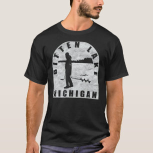 T-shirt Bitten Lake Ice Fishing Michigan