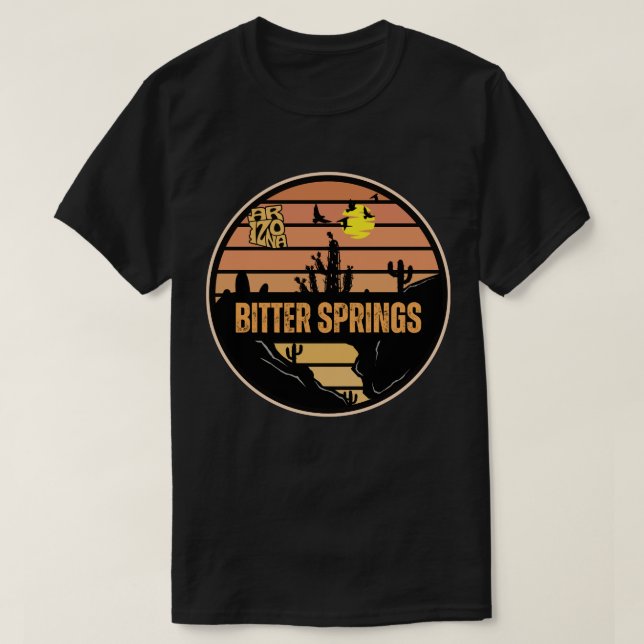 T-shirt Bitter Springs, Arizona (Design devant)