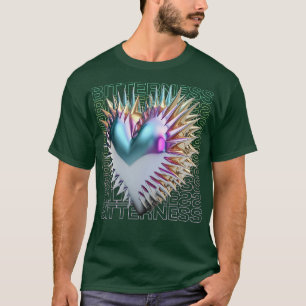 T-shirt Bitterness Spikey 3D Heart Dark Y2K