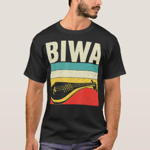 T-shirt BIWA Asian Retro Instrument Design pour la musique