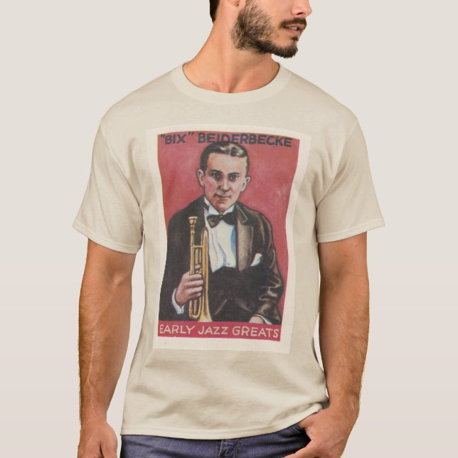 T-shirt Bix Beiderbecke Jazz Cornet (Devant)