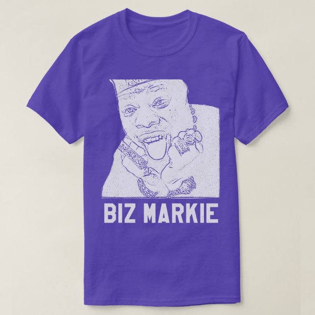 T-shirt Biz Markie blanche rétro (Design devant)