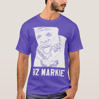 T-shirt Biz Markie blanche rétro