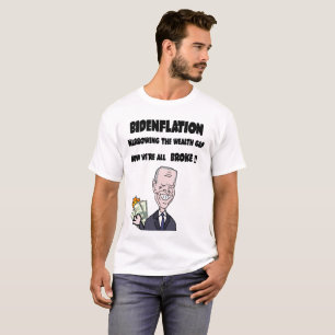T-shirt Bizarre anti-Biden L'inflation