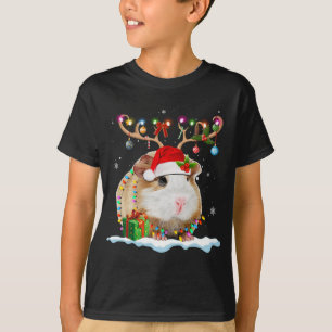 T-shirt Bizarre de Noël de la Guinée Cochon Reindeer