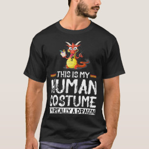T-shirt Bizarre drôle C'est mon costume humain Je suis vra