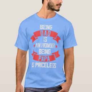 T-shirt Bizarre Fête des pères, Être Papa, C'Est Priceles