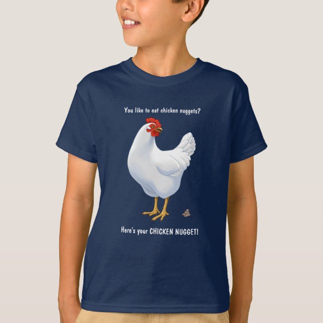 T-shirt Bizarre, voilà ton poulet blanc poule (Devant)