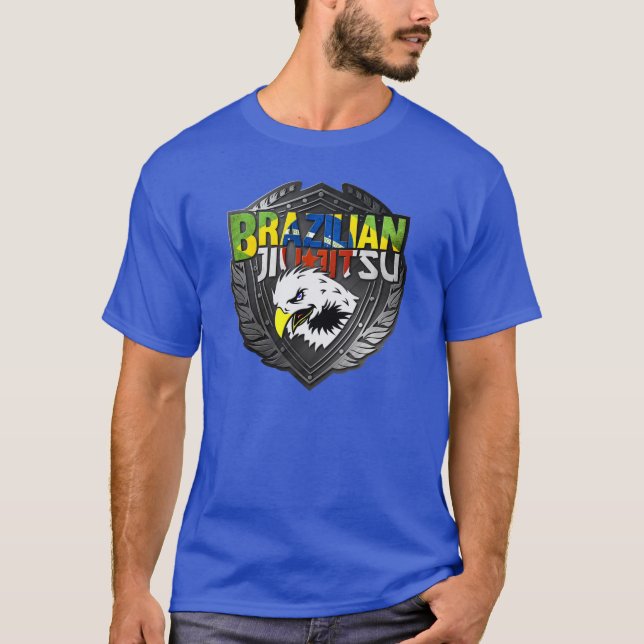 T-shirt BJJ - Bouclier brésilien Jiu Jitsu (Devant)
