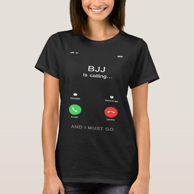 T-shirt BJJ calls  Brazilian Jiu Jitsu (Devant)